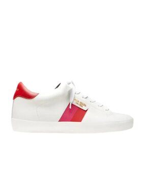 Kate Spade Flash Sneakers White with Red and Pink Accent Women Size 9B